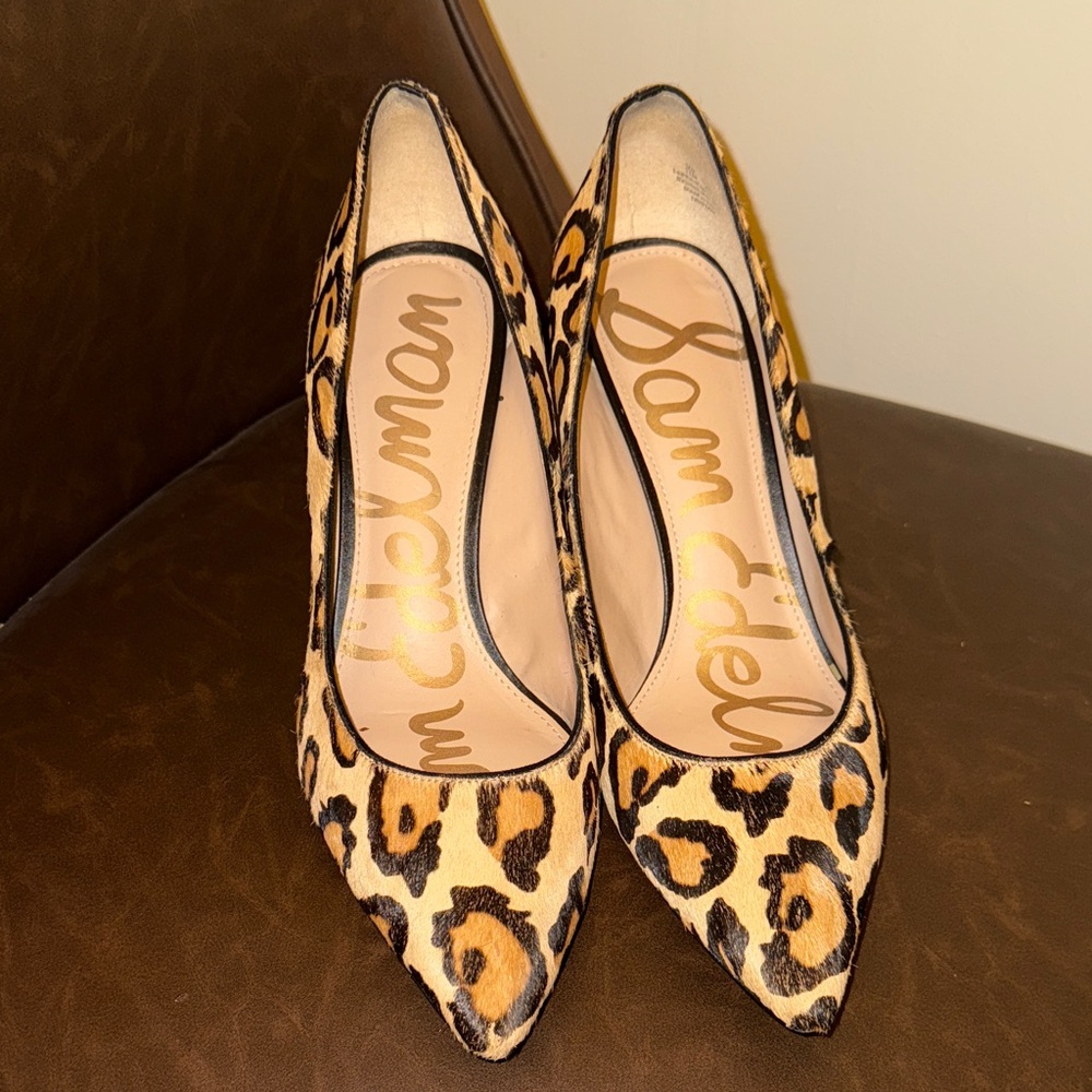 Sam Edelman Leopard Print Heels